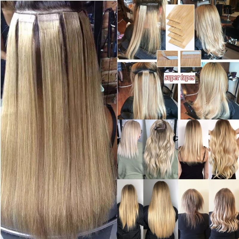 Double Drawn Virgin Hair Extensions – Invisible Weft, Seamless 20”