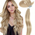 Double Drawn Virgin Hair Extensions – Invisible Weft, Seamless 20”